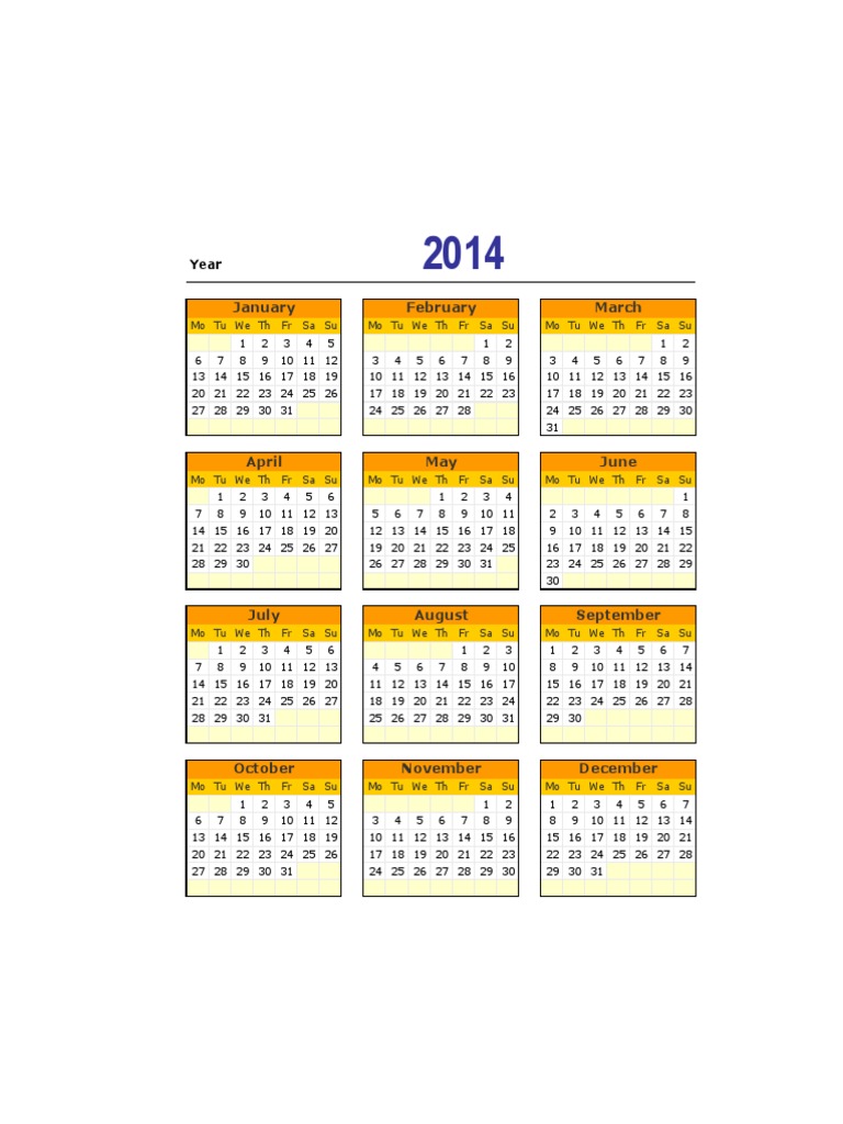 Horizontal Yearly Calendar Template in Excel, Google Sheets - Download |  Template.net, image size:768x1024