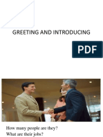 Greeting and Introducing