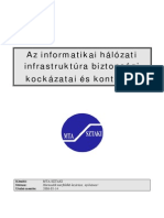 Az Informatikai Hálózati Infrastruktúra Biztonsági Kockázatai És Kontrolljai