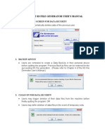 Addendum To The R3 File Generator User'S Manual: 1. Initialization Screen For Data Security