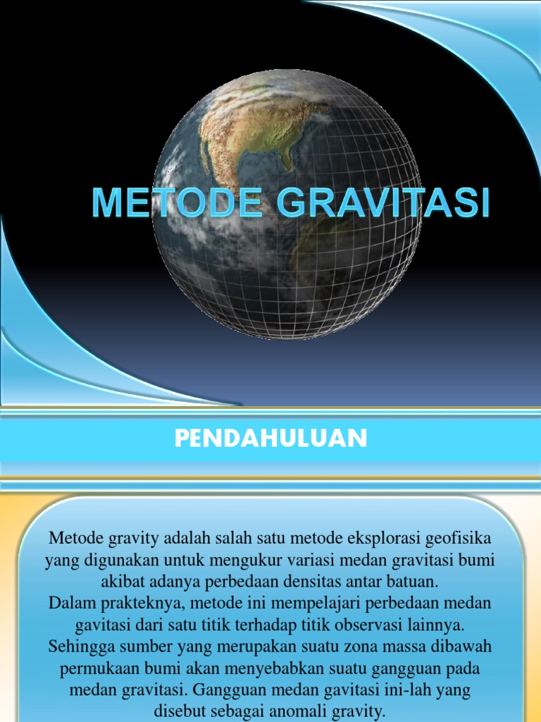 Metode Gravity dalam Eksplorasi Geofisika | PDF