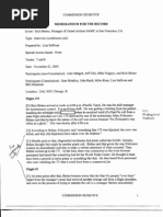 T7 B10 Team 7 MFRs Belme FDR - 11-21-03 Rich Belme Interview W Notes On MFR