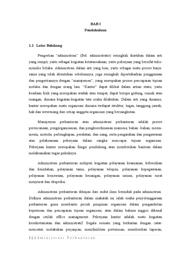 Kelompok Administrasi Perkantoran