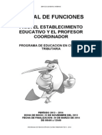Manual Del Profesor Coordinador Para Segundo de Bachillerato 2013-2014