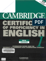 Cambridge CPE - Certificate of Proficiency in English
