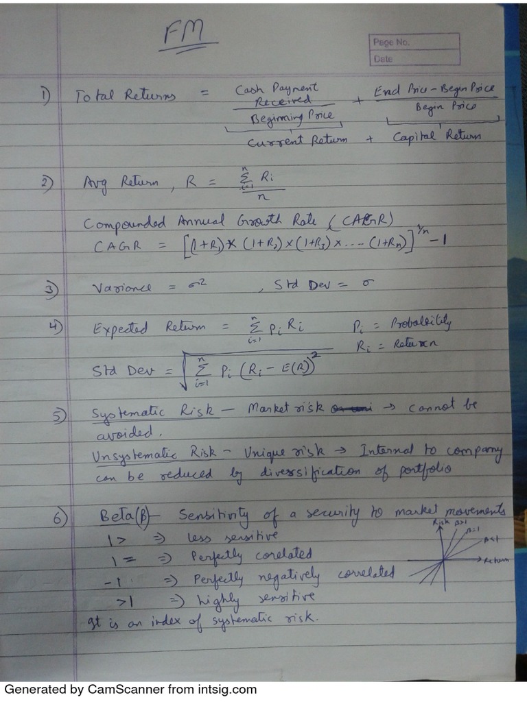 Financial Management Notes | PDF