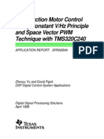 AC Induction Motor Control Using Constant v-F Principle and SVPWM With DSP TMS 320C240