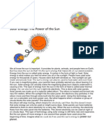 Solar Energy Worksheet