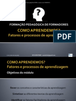 Fatores e Processos de Aprendizagem