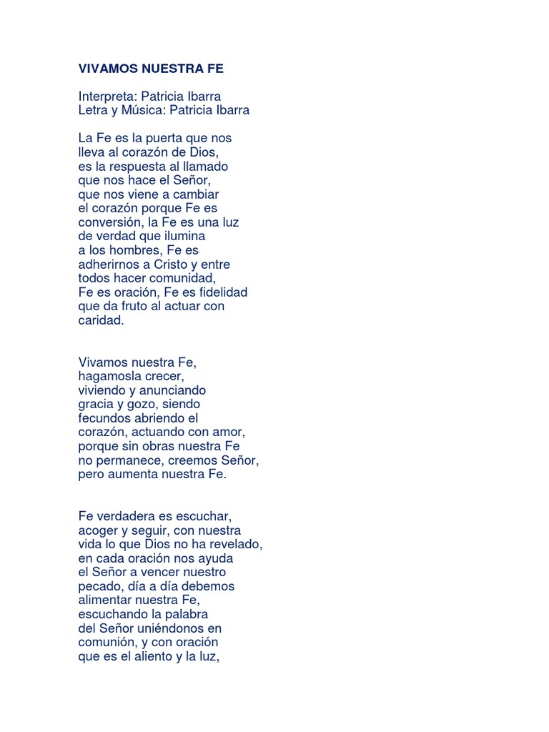 Cantos de Fe | PDF