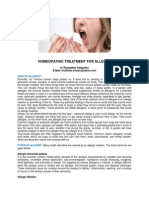 Homeopathic Treatment For Allergy