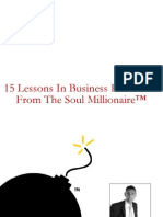 15 Lessons in Business Excellence From The Soul Millionaire by David J.scarlett