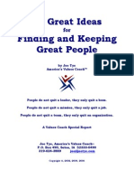 50 Great Ideas for Finding and Keeping Great People by Joe Tye