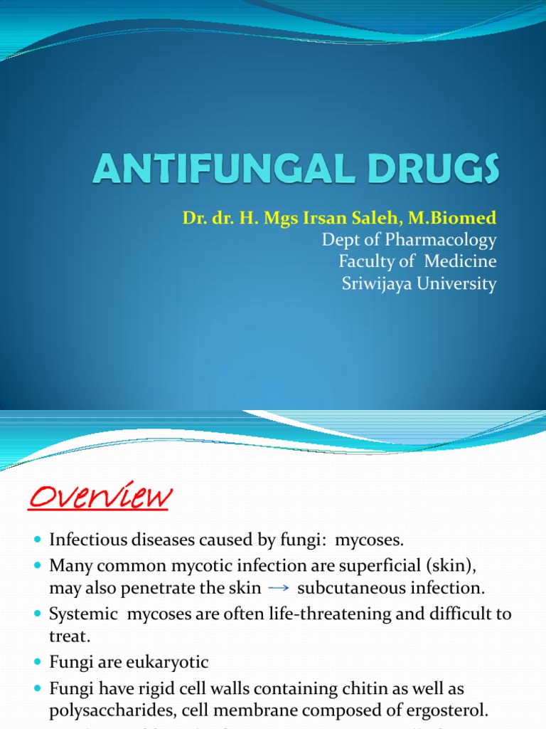 Antifungal Drugs Drugs Pharmacology