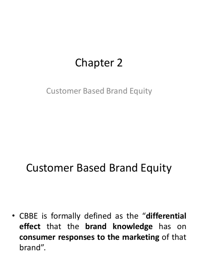 CBBE Model: Building Brand Equity | PDF | Brand | Psychology