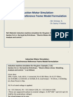 Simulation Induction Motor in Synchronous Reference Frame