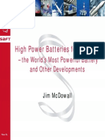 High Power Batteries for Industries