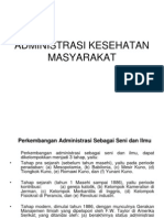 Administrasi Kesehatan Masyarakat