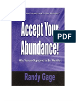 Accept Your Abundance by Randy Gage