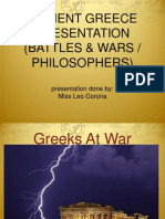 Ancient Greece Presentation (Battles & Wars / Philosophers) : Presentation Done By: Miss Leo Corona