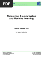 Theoretical Bioinformatics and Machine Learning - Hochreiter - 2013