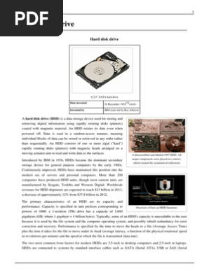 Hard Disk Drive