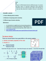 Lecture 5 Seismic Velocites