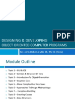 Designing & Developing: Object Oriented Computer Programs