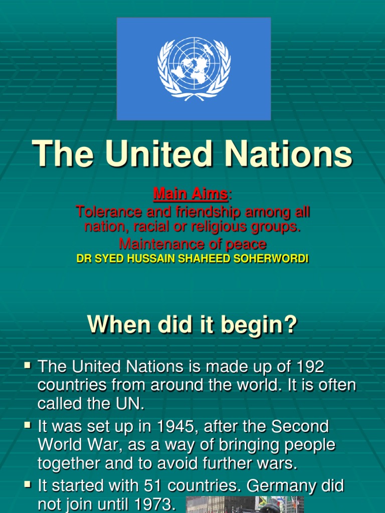 The-United-Nations.ppt | Diplomacy | Peace