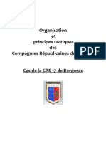 Organisation Et Principes Tactiques Des Compagnies Republicaines de Securite