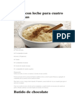 Arroz Con Leche para Cuatro Personas