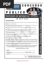 Prova Prof Matematica 6 Ao 9 Ano