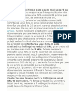 Înfiinţarea Unei Firme Este Acum Mai Uşoară Ca Niciodată