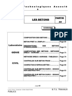 Cours Labo Partie 4 - Les Betons