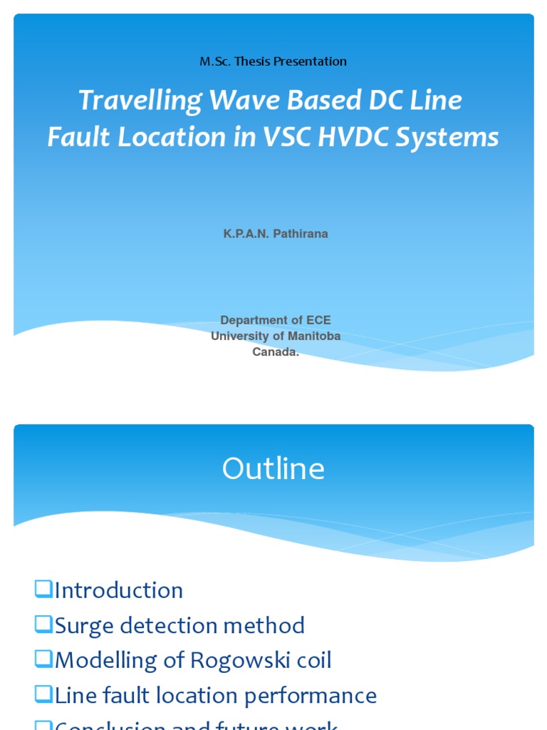 HVDC Fault Location Presentation | PDF | High Voltage Direct Current ...
