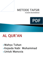 Metode Tafsir Husein
