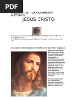 Crónica Nº 25 -Um documento histórico -  Jesus Cristo