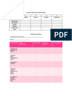 Lista de Cotejo para Triptico