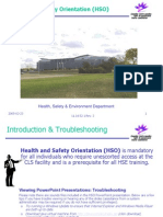 Health & Safety Orientation (HSO)