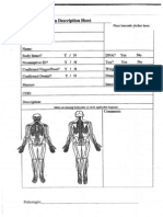 Autopsy Description Sheet