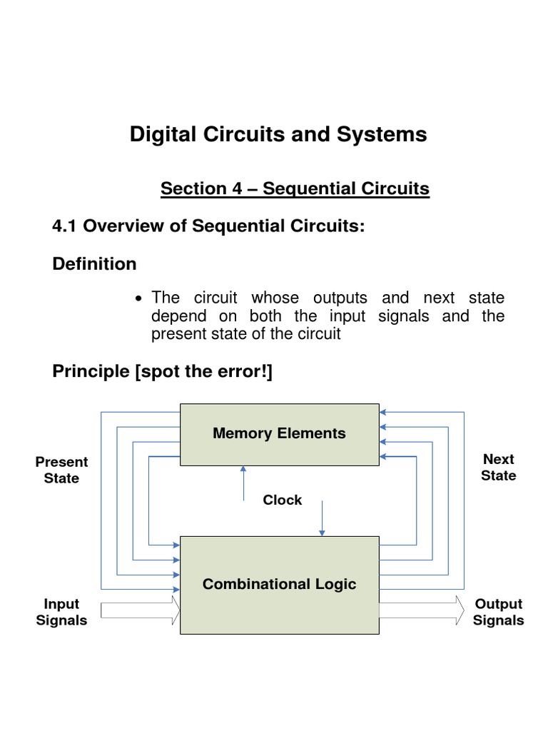 Sequential Circuits PDF Electronic Circuits Digital Electronics