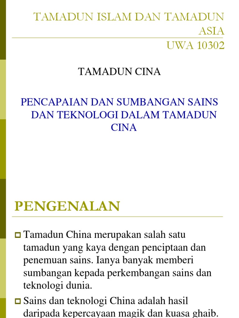 Tamadun Cina Titas Pdf