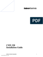 Andover Controls - CMX 220 Installation Guide