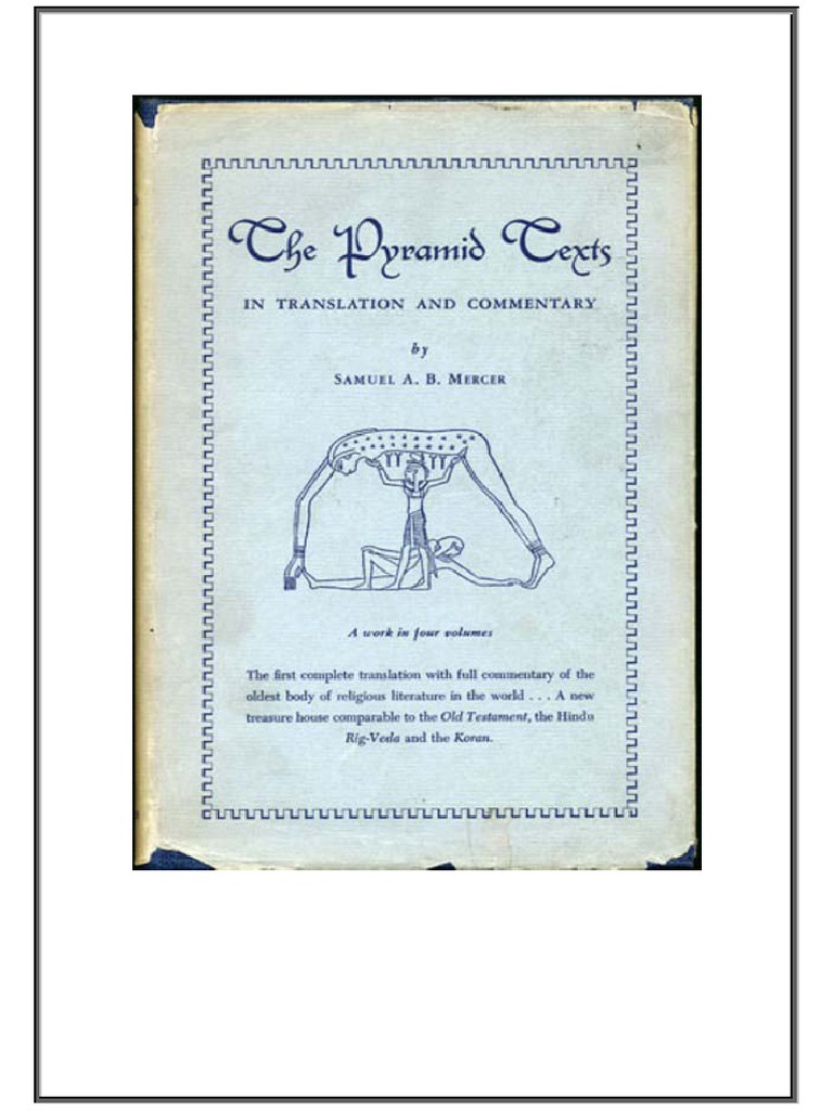 Pyramid Texts Mercer | PDF | Osiris | Translations