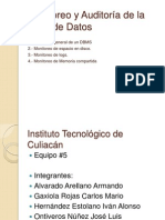 Monitoreo y Auditoría de la Base de Datos