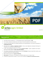Aries - Agro - LTD Aug 2009 Corporate Presentation