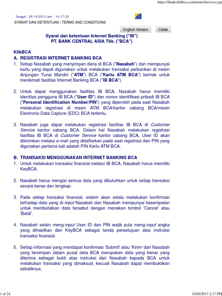 Ibank Klikbca Com Termofservices Jsp