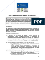 Programa de Fortalecimiento Institucional