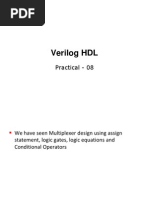 Verilog HDL: Practical - 08