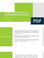 Tecnicas Actuales de Taxonomía Molecular